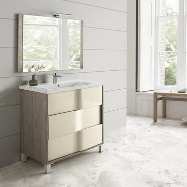 Eviva Toronto 32″ Free standing Bathroom Vanity with White Porcelain Sink Vanity Eviva Beige